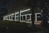 Parking area outside Casa Serenă with easy access and well-lit surroundings