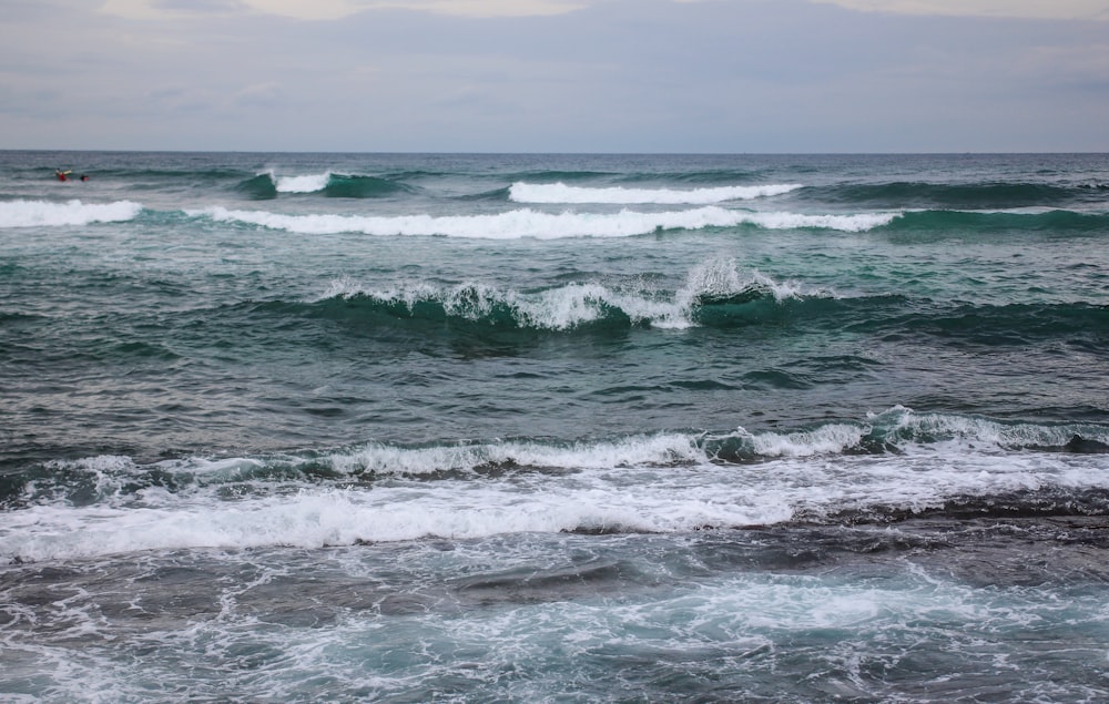 a body of water that has some waves in it