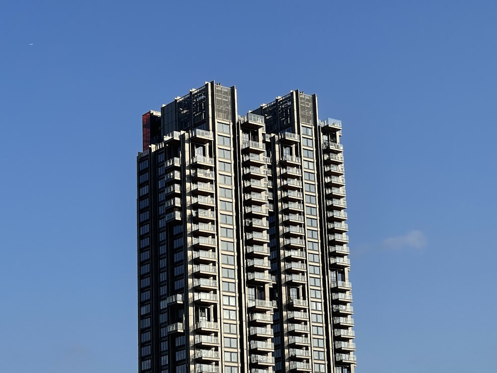 a very tall building with lots of windows