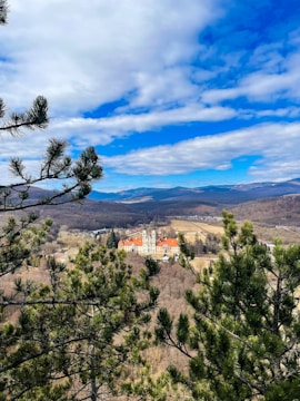 An image of a scenic landscape highlighting historic sites.