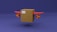 a cardboard box with a red propeller on it