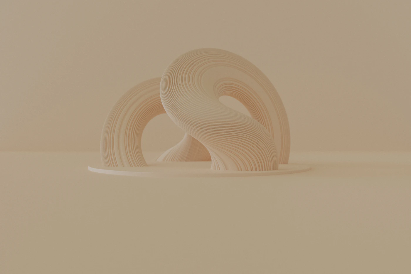 Abstract paper sculpture