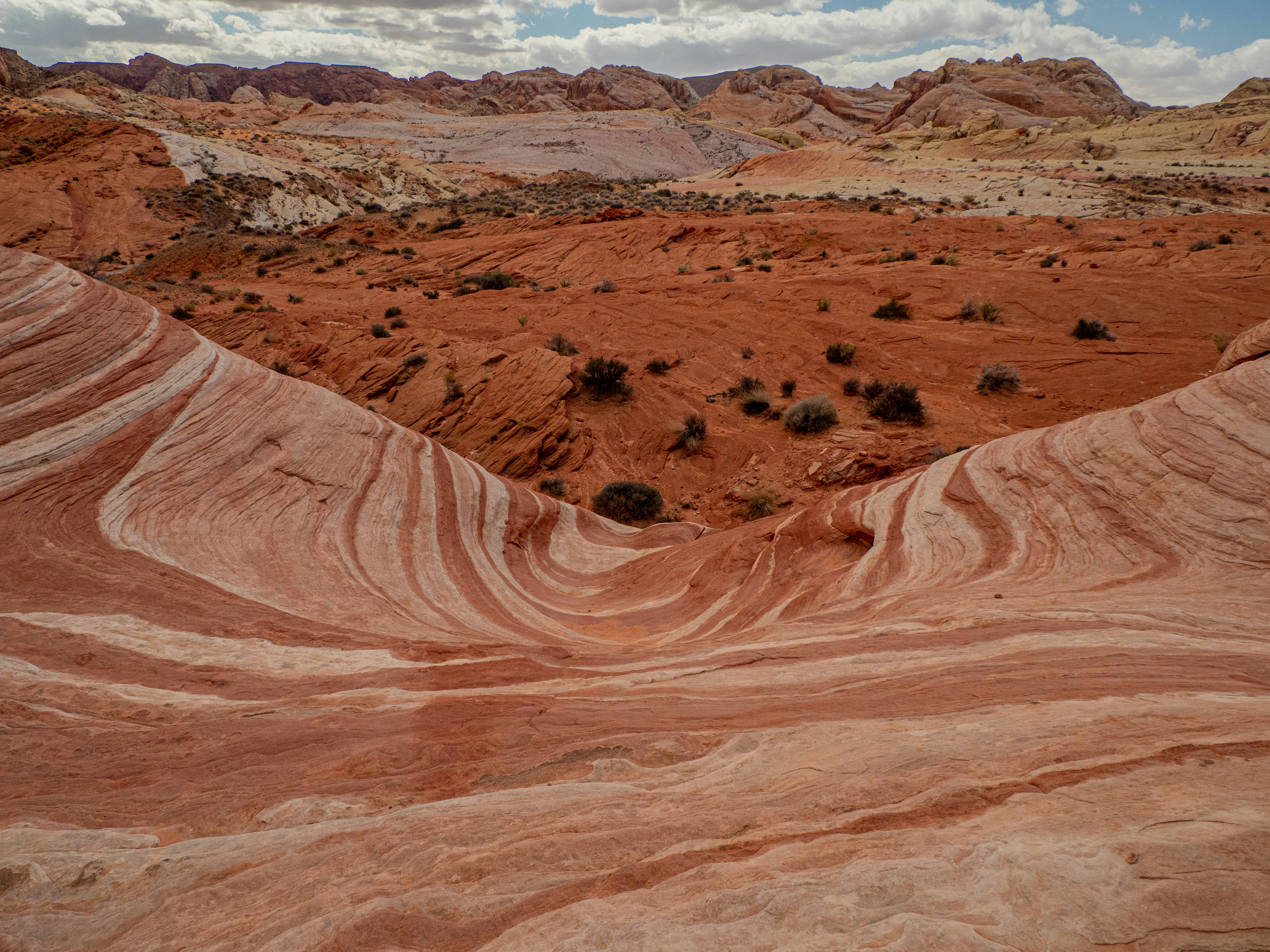 a view of the desert from a plane
