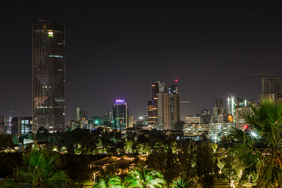 Addis Ababa city skyline representing East Africa operations