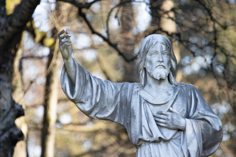 a statue of a man with a beard and a beard