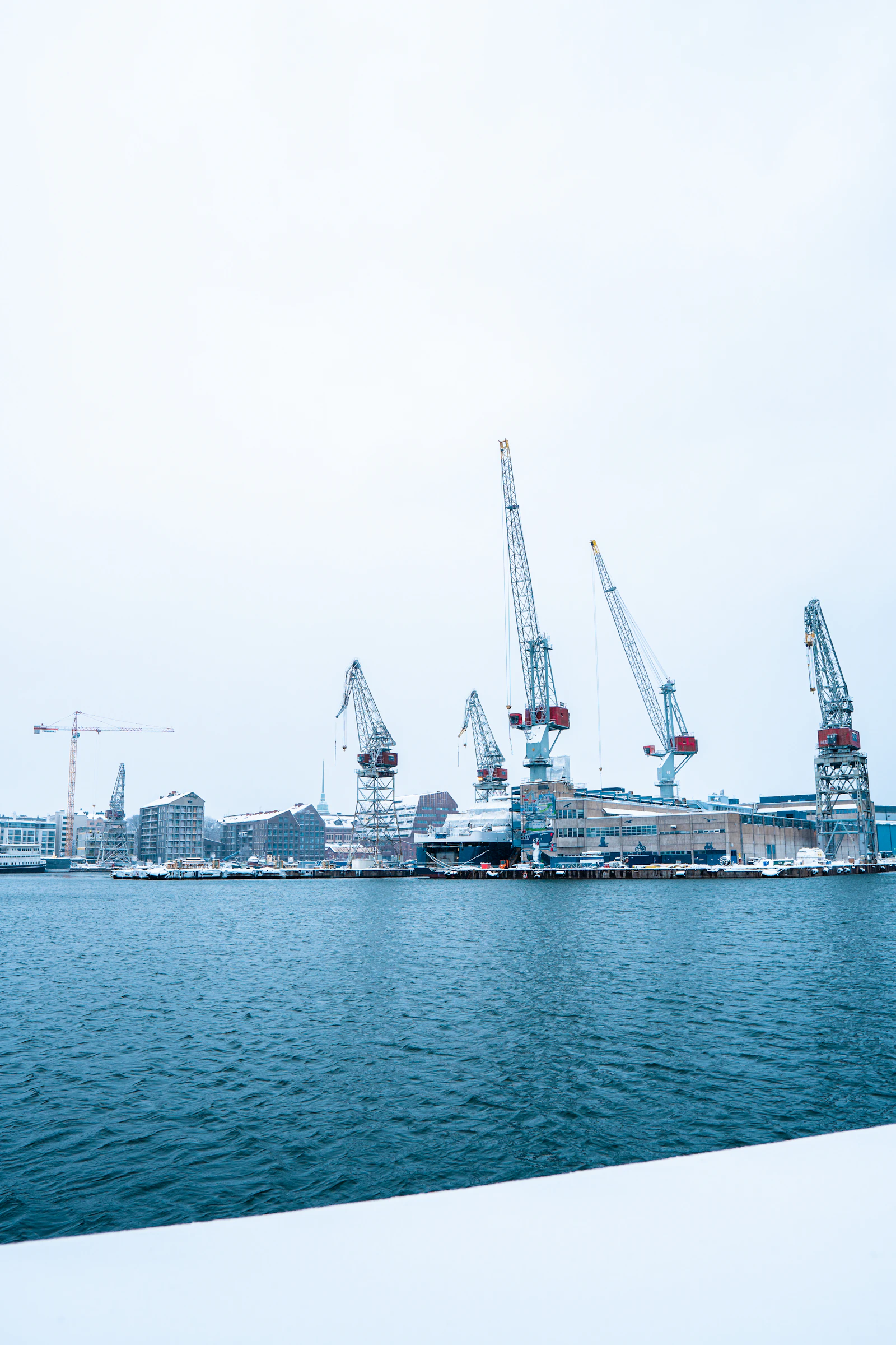 Port cranes at the waterfront