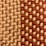A close-up view of a woven fabric featuring interlocking strands of beige and reddish-brown threads. The texture of the fabric is coarse, highlighting the thick yarns used in the weaving process.