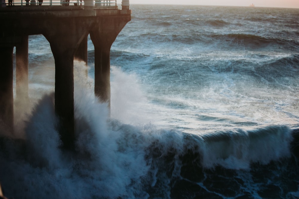 smoke coming out of the water