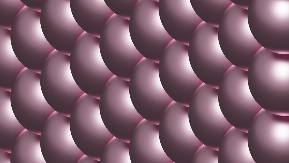 a purple background with many shiny balls