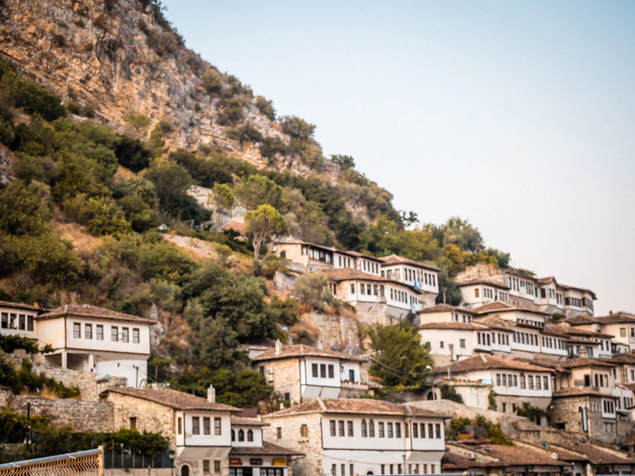 Berat şehrinden bir görünüm