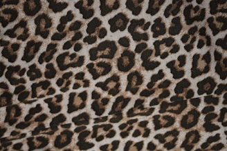 Close-up of soft, organic cotton fabric with colorful animal prints from Ludora's latest collection.