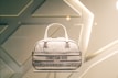 An elegant purse on a stylish background.