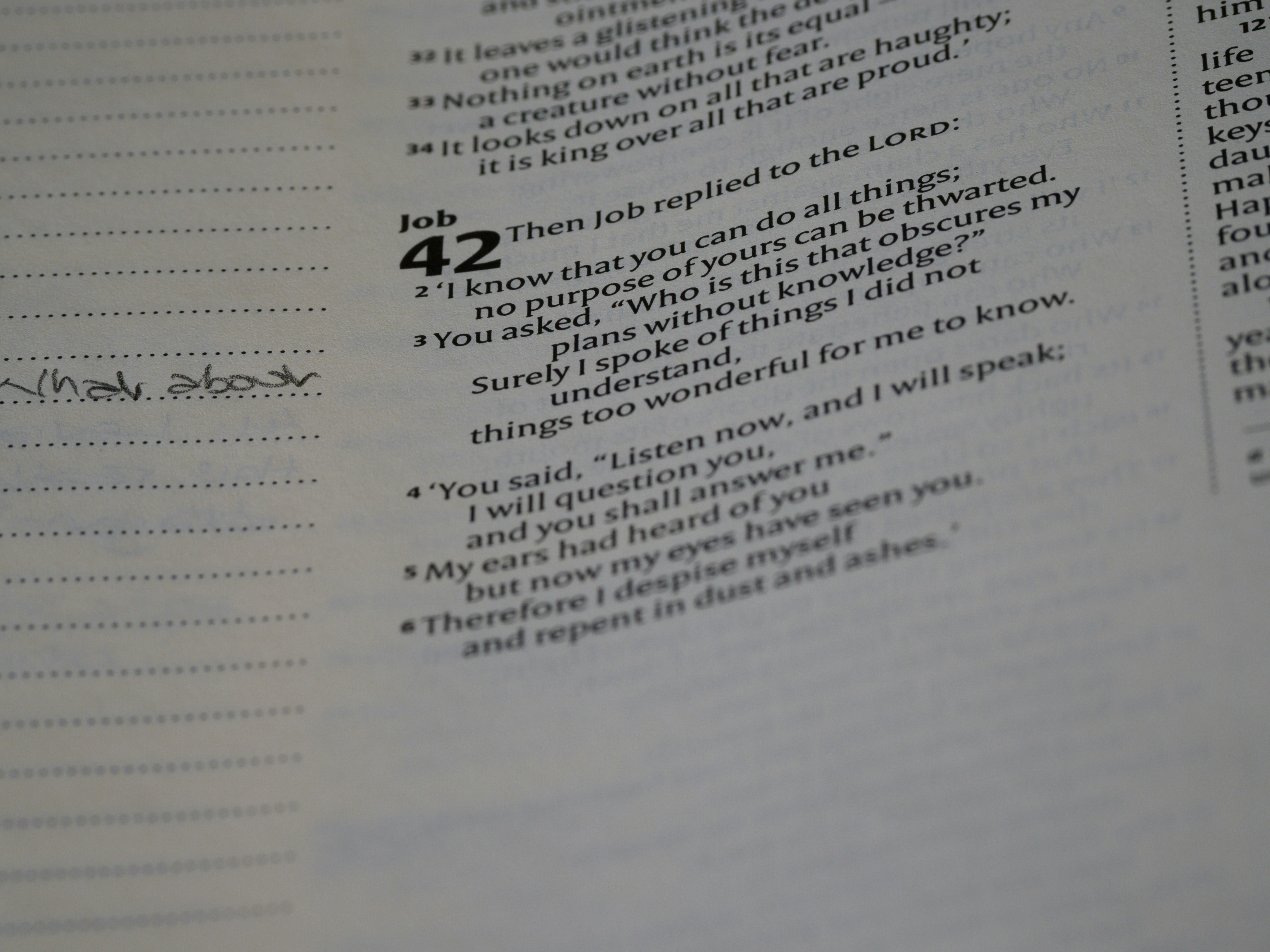 eine Nahaufnahme eines Buches mit Schrift darauf