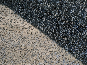 a close up of a black and white pattern on a piece of cloth
