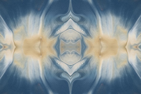 a picture of a blue and yellow abstract background