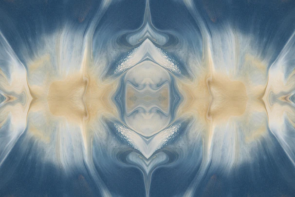 Abstract plith pattern in soothing blue tones, resembling waves in motion.