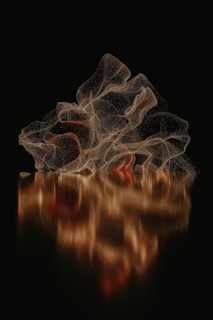 An abstract piece that invites interpretation and reflection.
