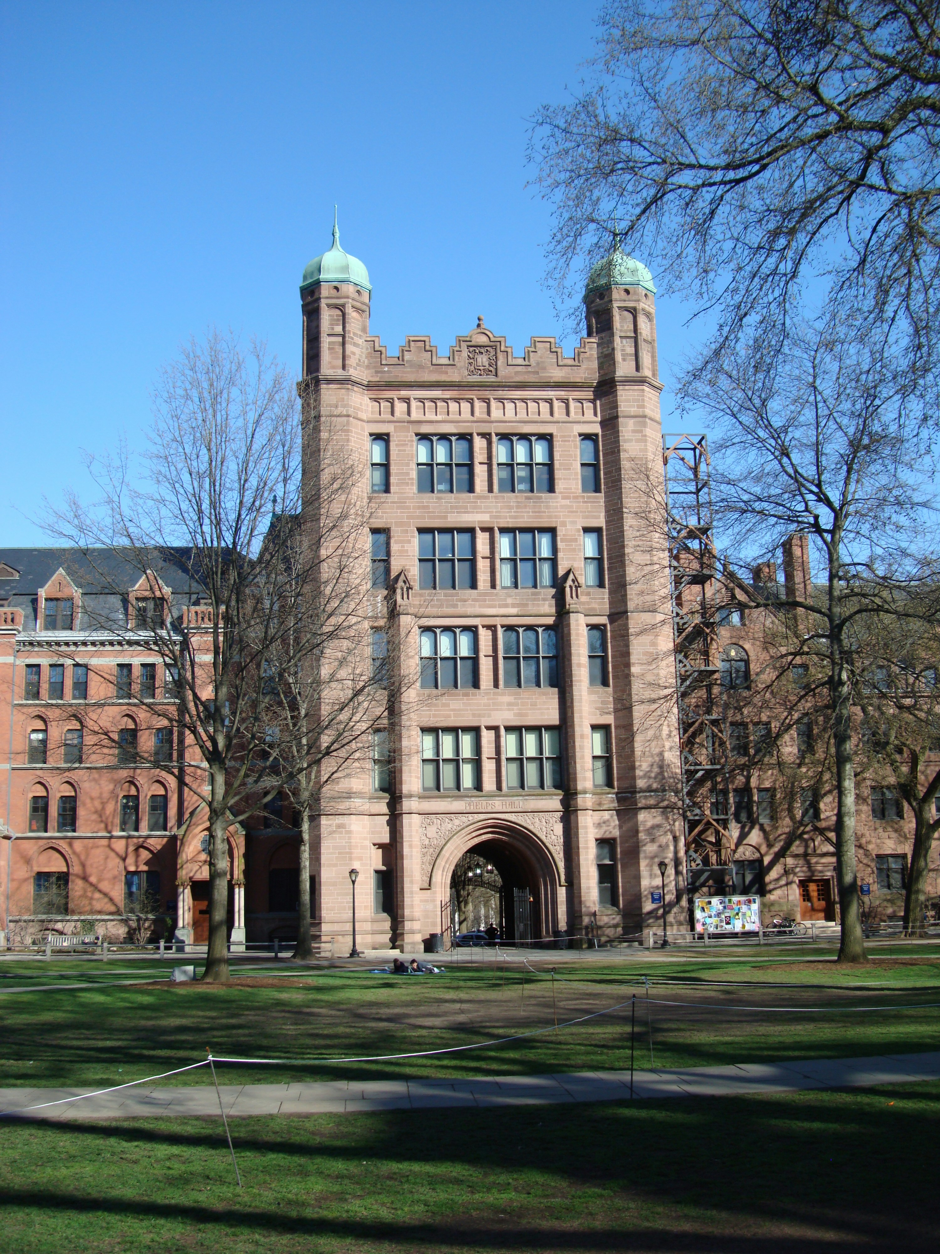 a large brick building with a clock tower