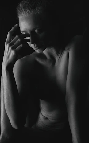 An image depicting a person in a reflective pose, symbolizing inner clarity.