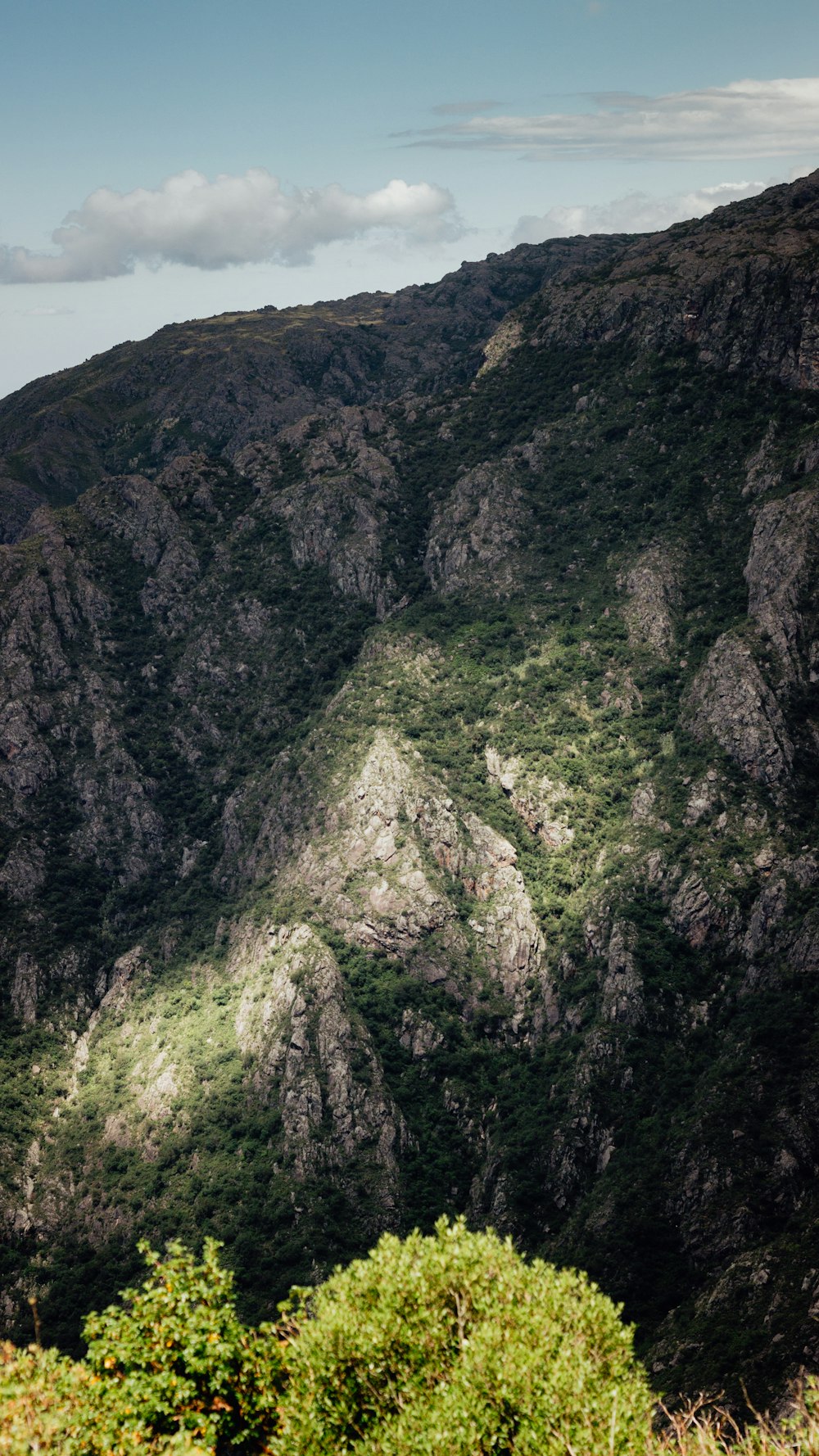 a view of the mountains from a high point of view