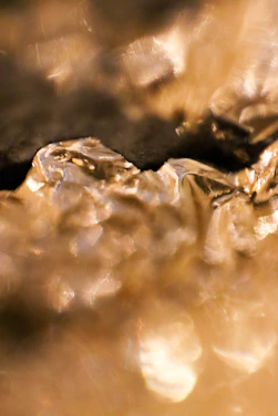 a close up of a piece of food on a table