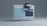 A 3D illustration of a computer monitor with abstract shapes and rectangles layered over the screen, featuring a minimalist design with a cool color palette.