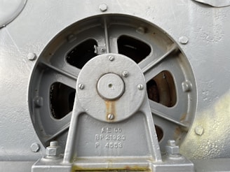 Close-up of a ventilation system component.