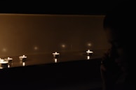 Soft glowing candles illuminating a mystical setting with spiritual symbols.