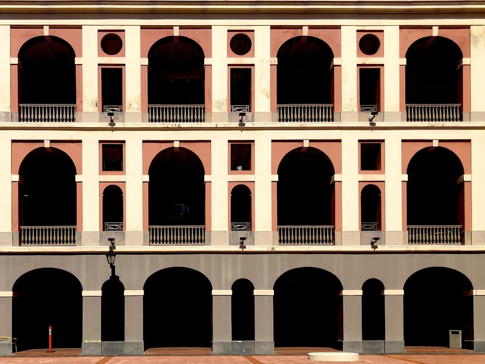 a large building with many windows and balconies