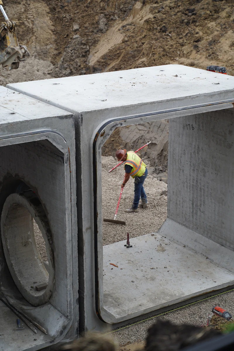 A technician working through an on-site inspection