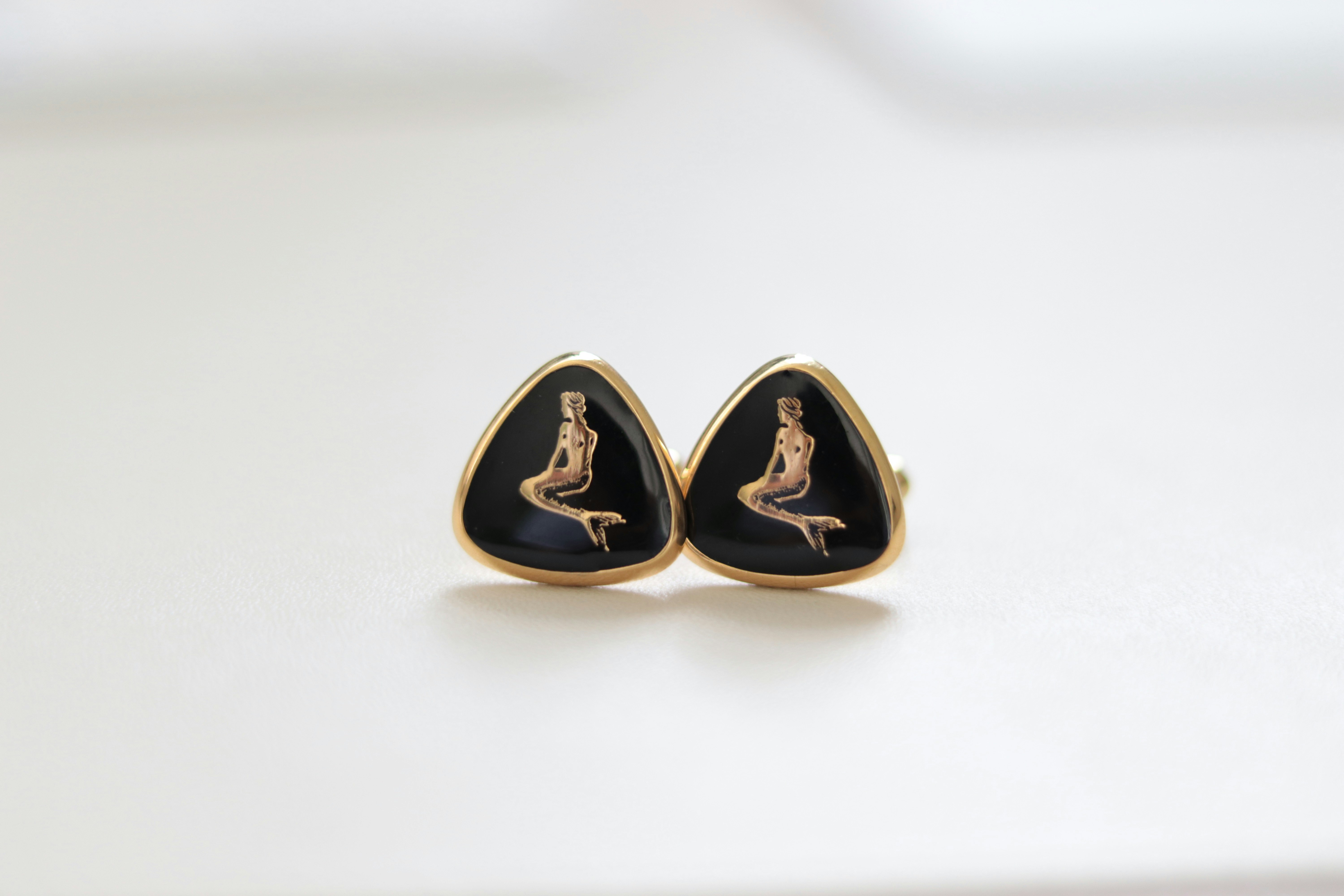 Mermaid cufflinks set