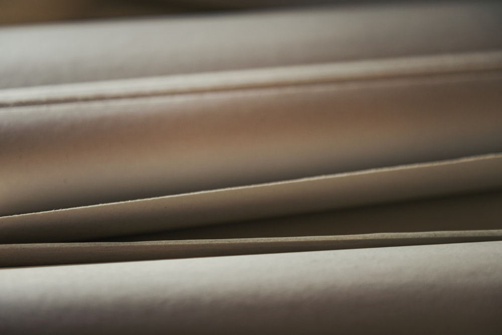 a close up view of a leather material