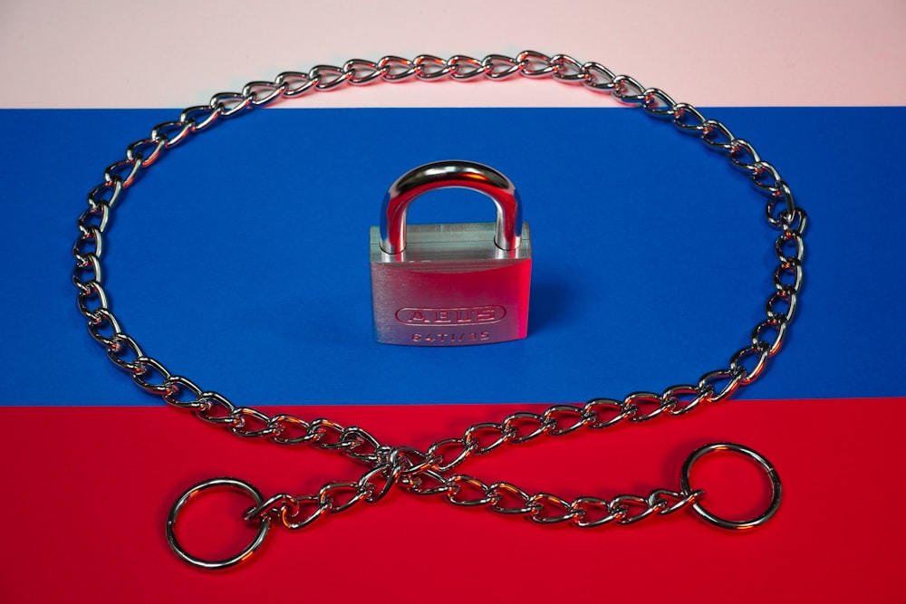 a chain with a padlock attached to it
