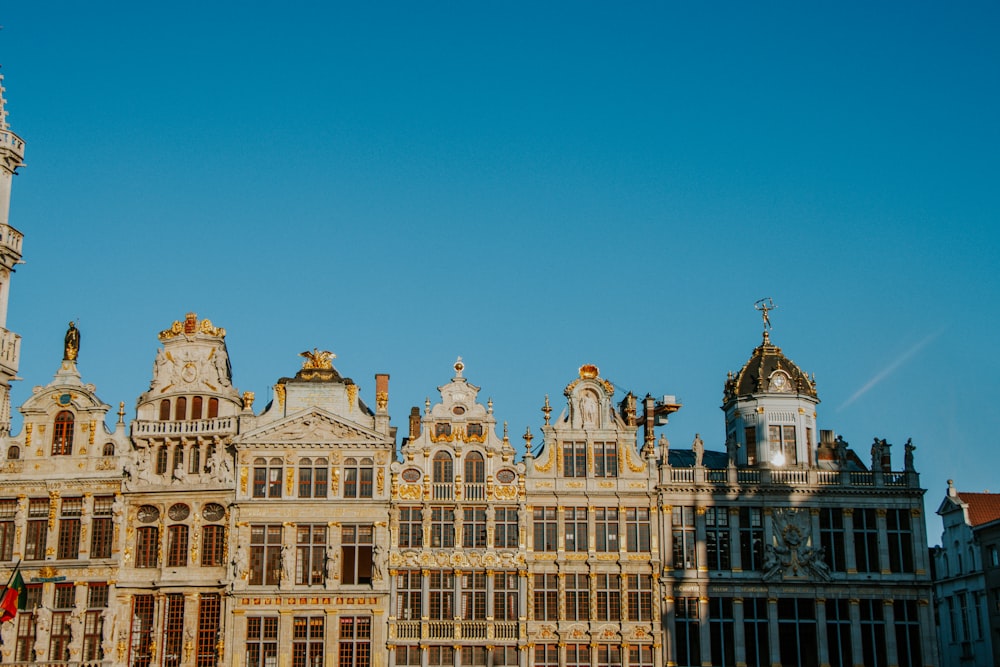 a large building with a clock tower in the middle of it