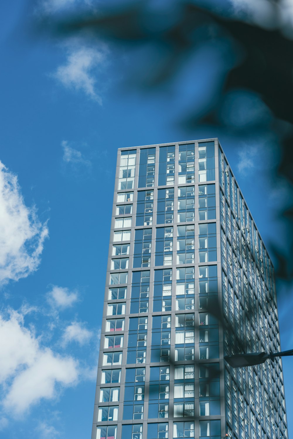 a very tall building with lots of windows