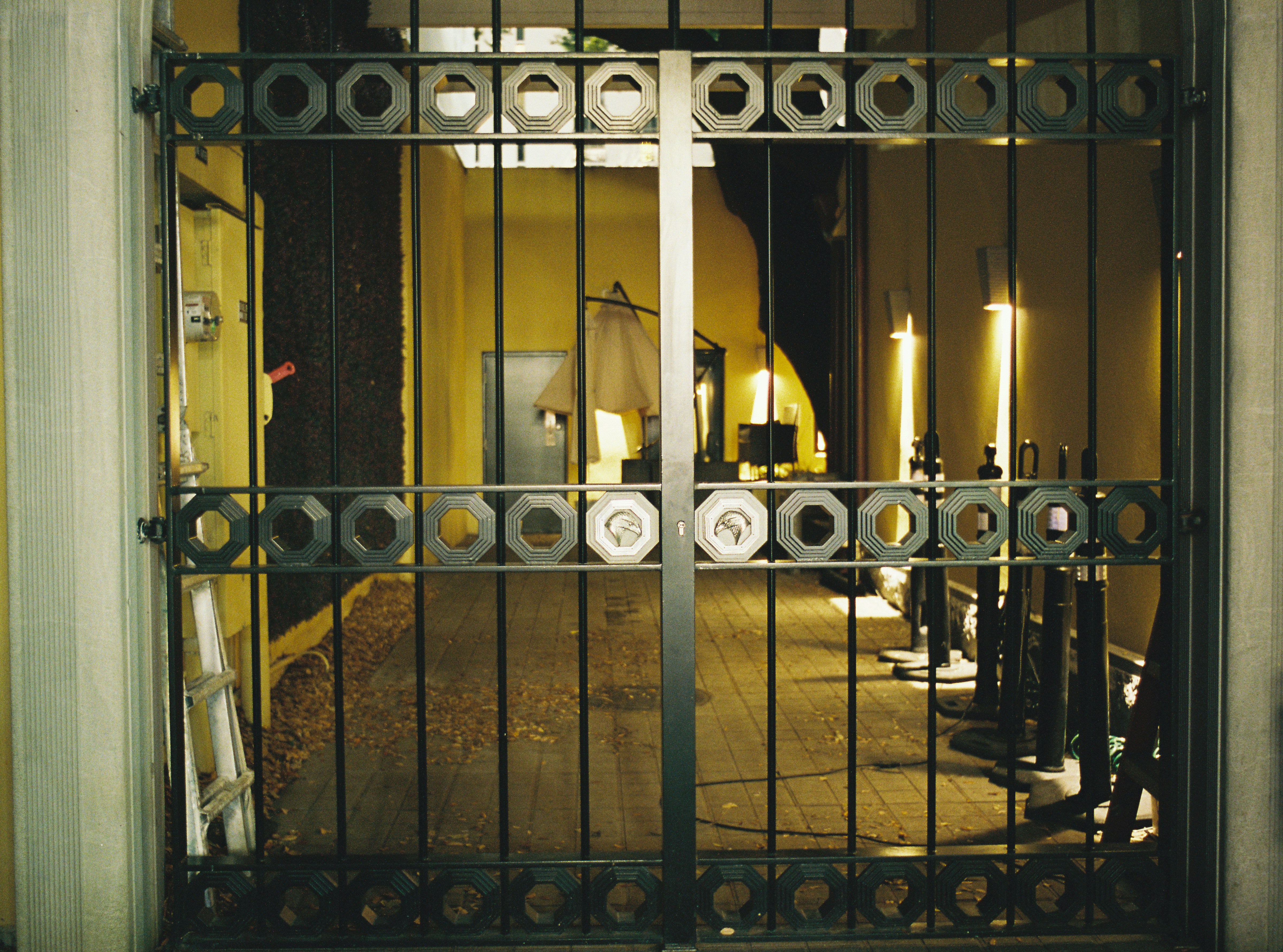 A room with a bunch of candles inside of it