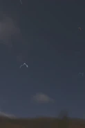 A satellite image highlighting dark sky preserves across the UK.