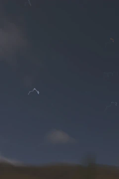 A satellite image highlighting dark sky preserves across the UK.