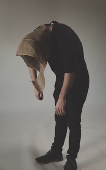 a man with a hat on his head