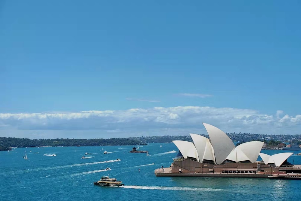 a view of the sydney opera house from across the water