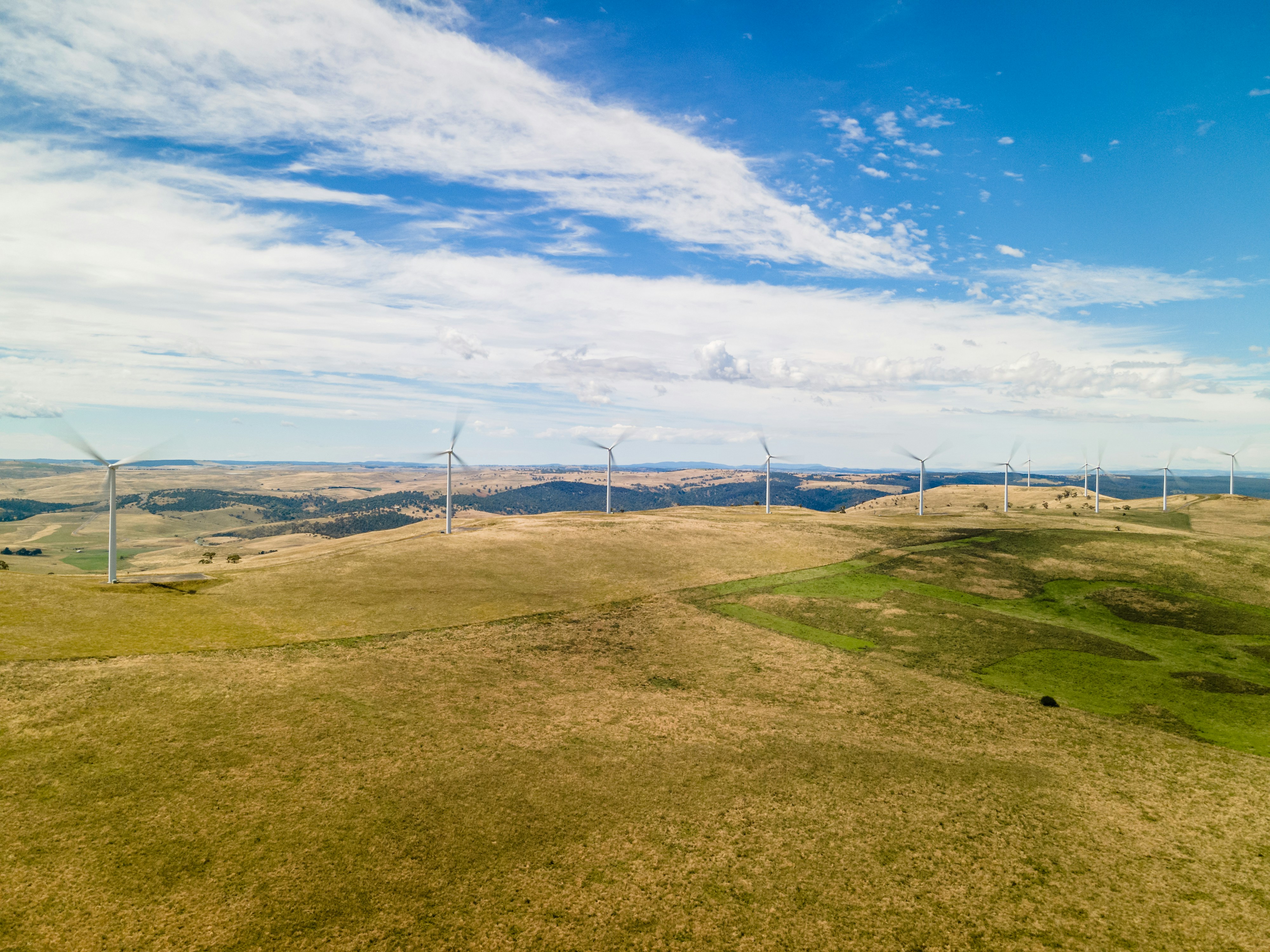 a wind farm in the middle of nowhere