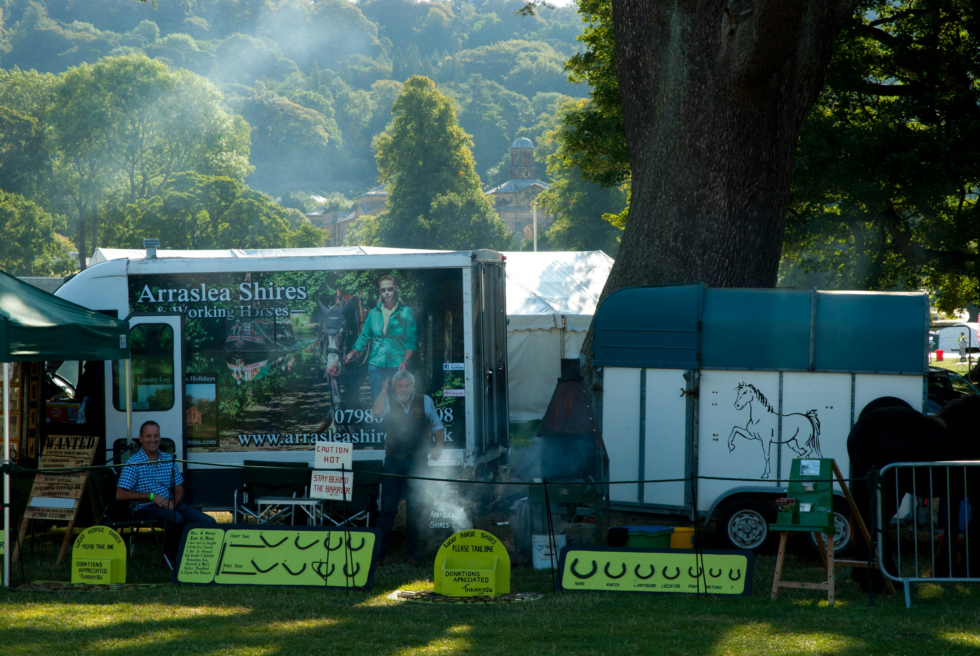 Outdoor event with mobile freezer trailer providing cold storage for catering operations - mobile freezer rental