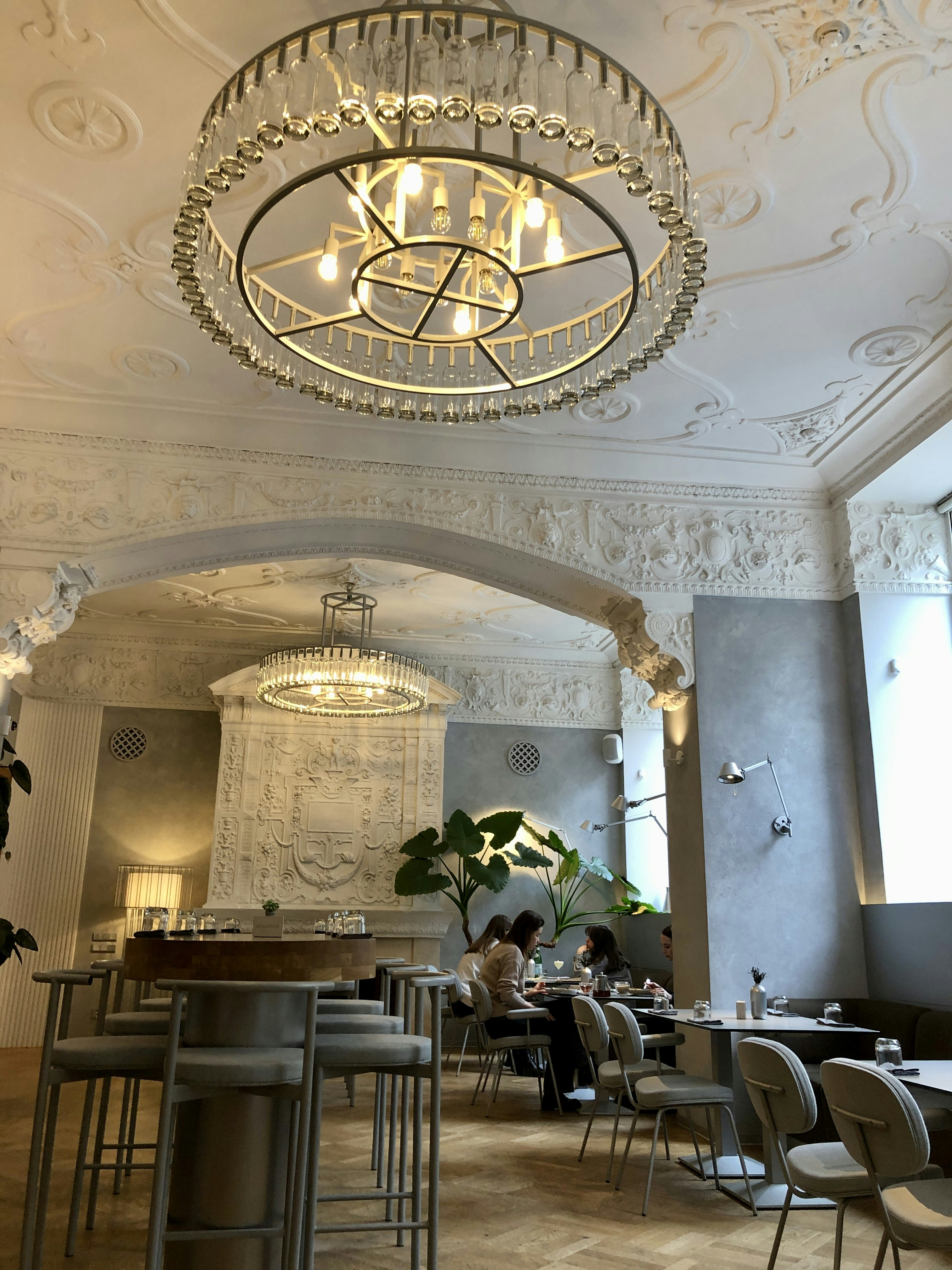 Elegant restaurant interior with modern design
