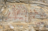 Dr. A.K. Prasad examining ancient rock art in a remote cave