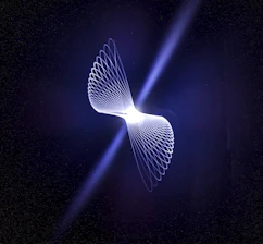 a computer generated image of a curved object