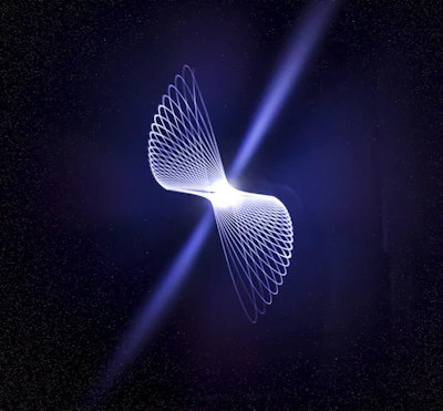 a computer generated image of a curved object