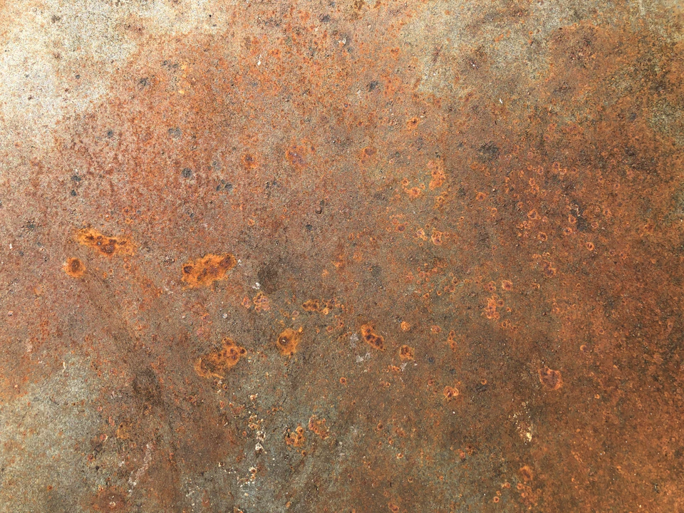Close-up of a rusted iron surface