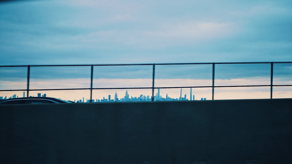 a view of a city from a bridge