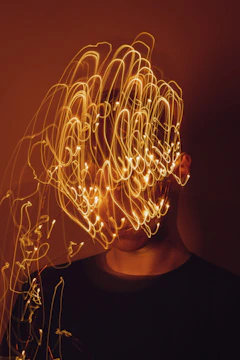 Illustration of a slow-moving metabolic process with subtle golden highlights on a dark background.