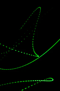A vibrant green and black graphic representing communication and connection.